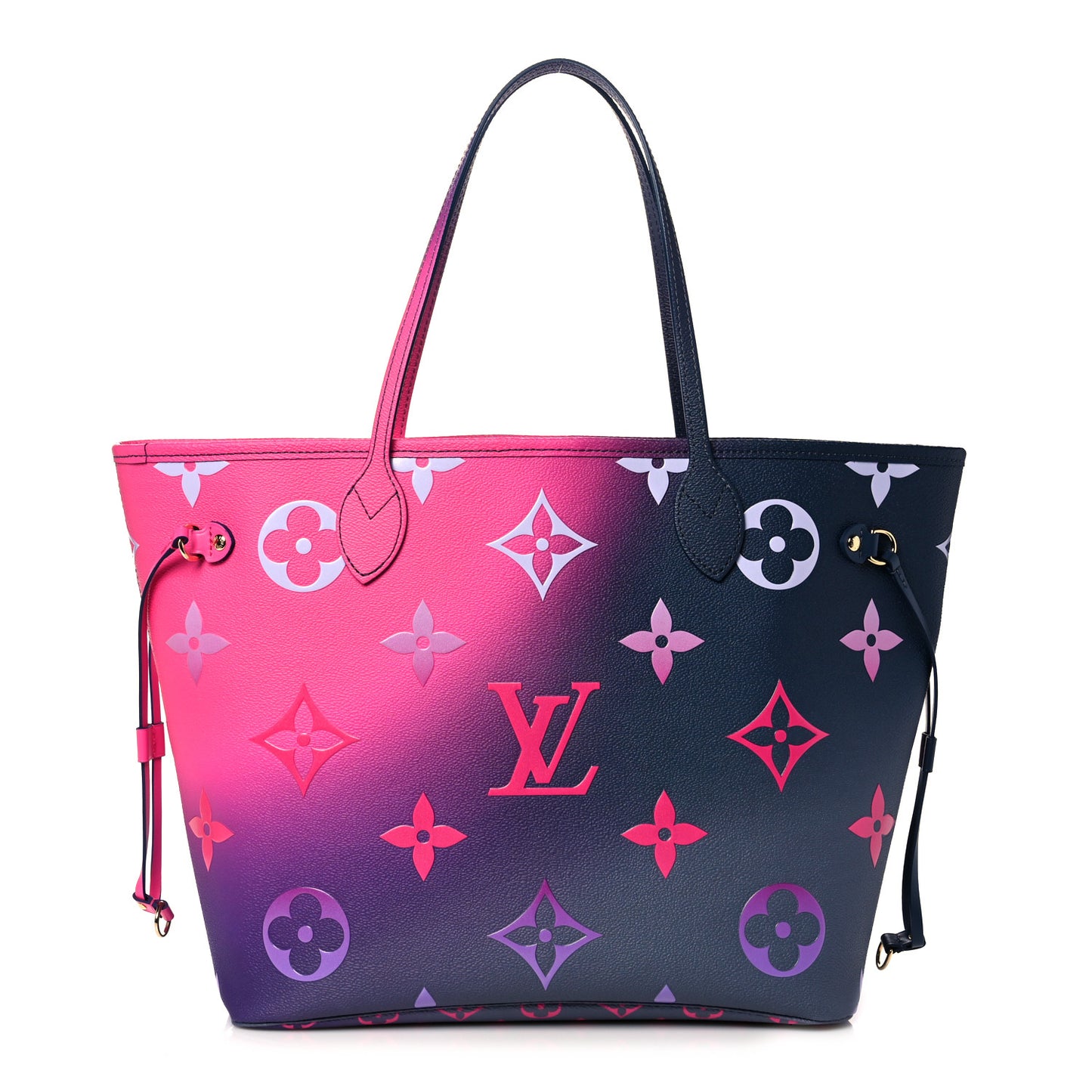 Monogram Giant Spring In The City Neverfull MM Midnight Fuchsia