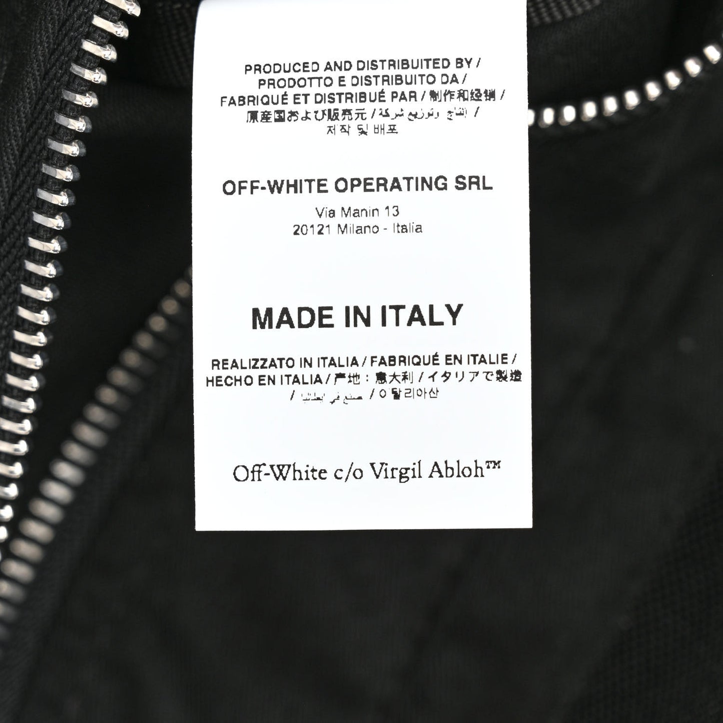 Canvas Goods Quote Tote Black White