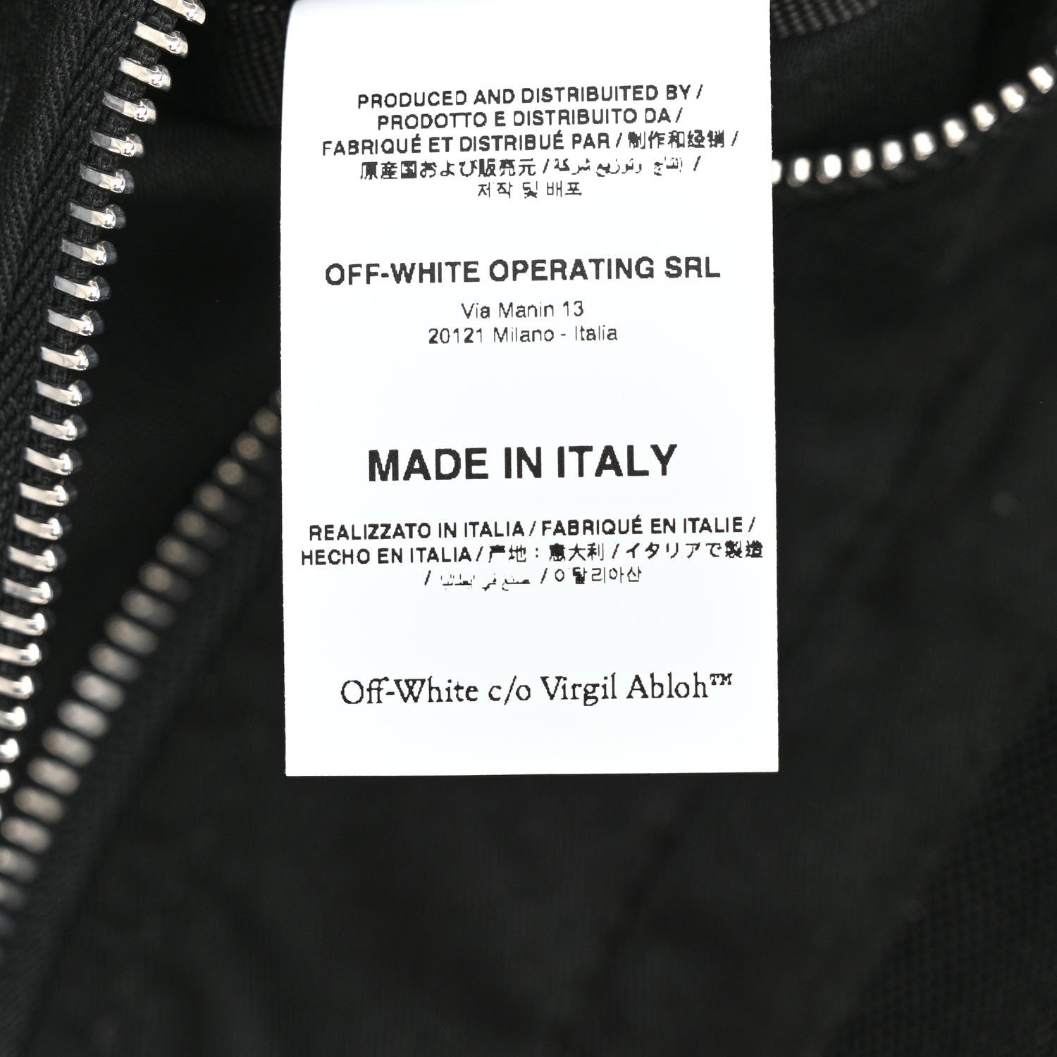 Off-White Canvas Goods Quote Tote Black White 7 of 12