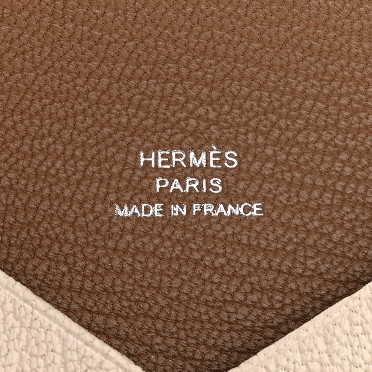 Hermes Chevre Mysore Verso Calvi Card Case Nata Quebracho 6 of 8