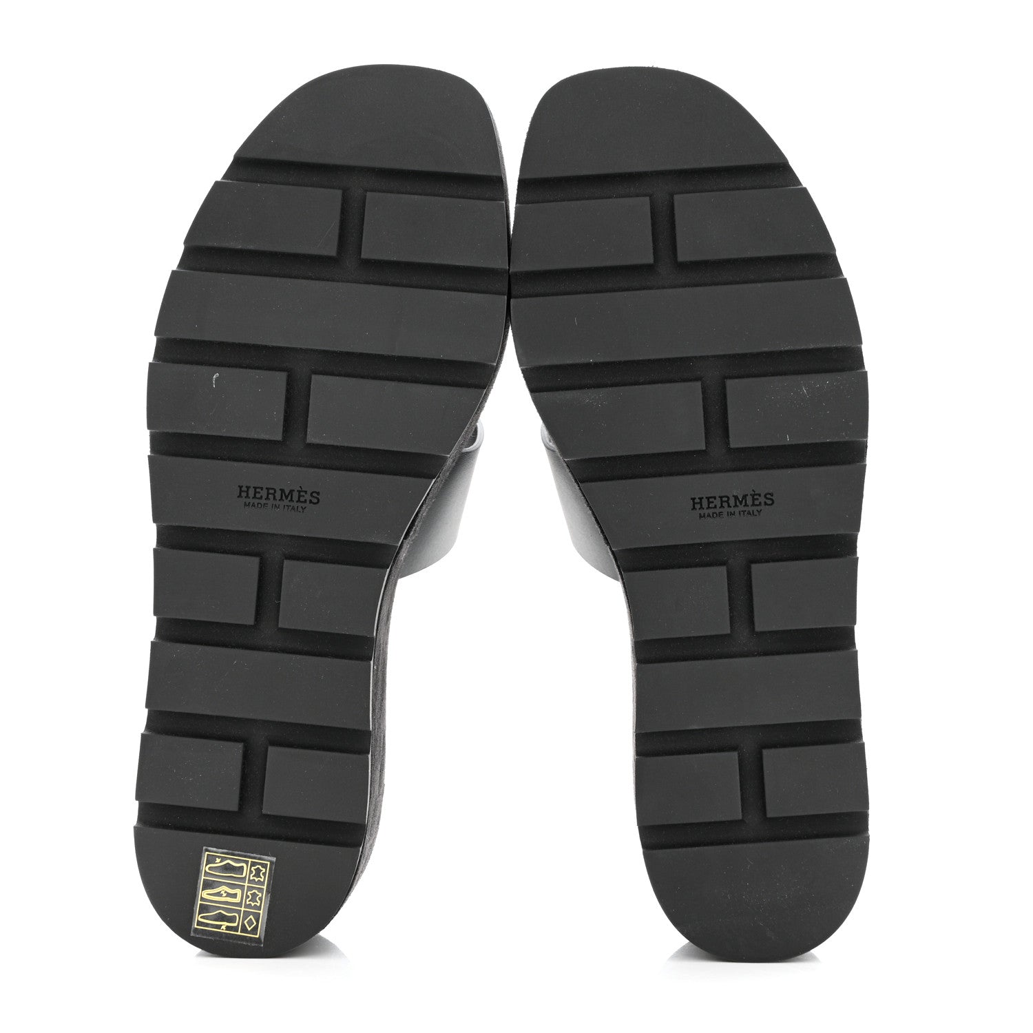 Hermes Calfskin Suede Eze 30 Sandals 38 Black 6 of 12