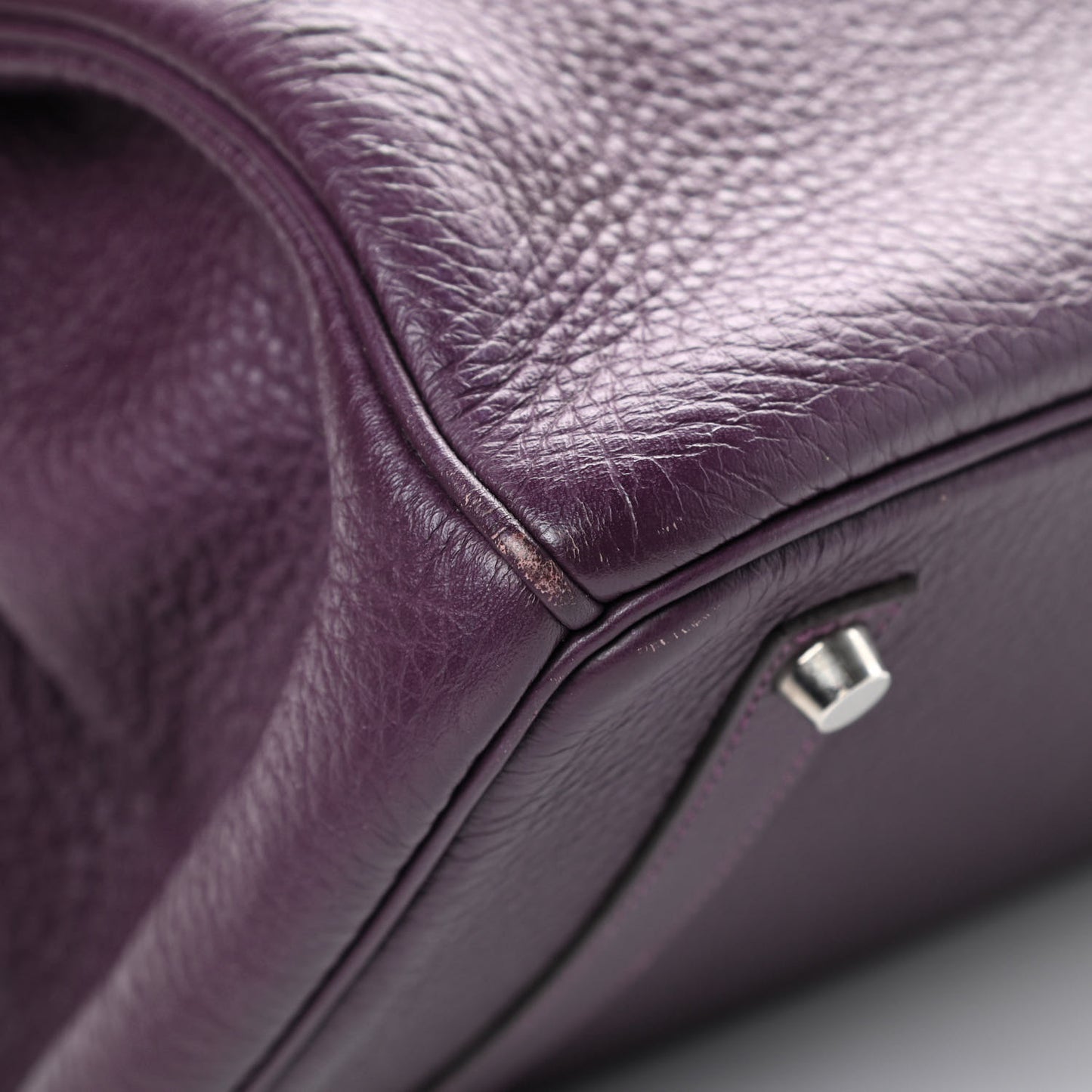 Taurillon Clemence Birkin 35 Raisin