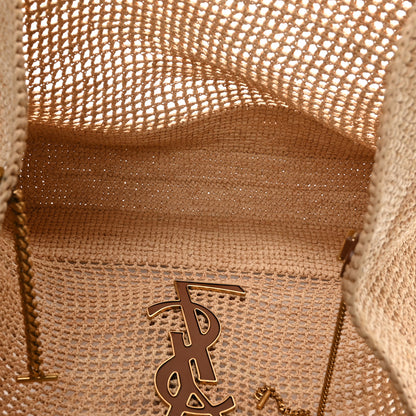 Saint Laurent Raffia Icare Shopping Tote Natural 5 of 10