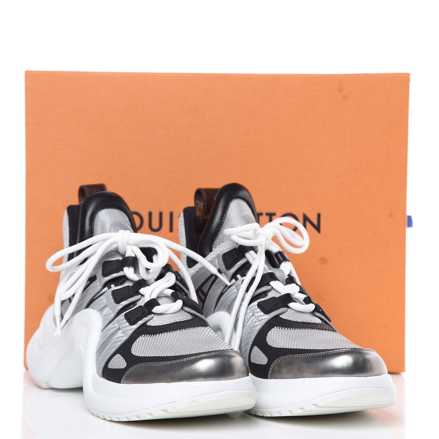 Calfskin Technical Nylon LV Archlight Sneaker 42 White