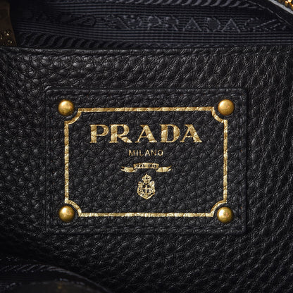 Prada Vitello Daino Tote Nero Black 6 of 8