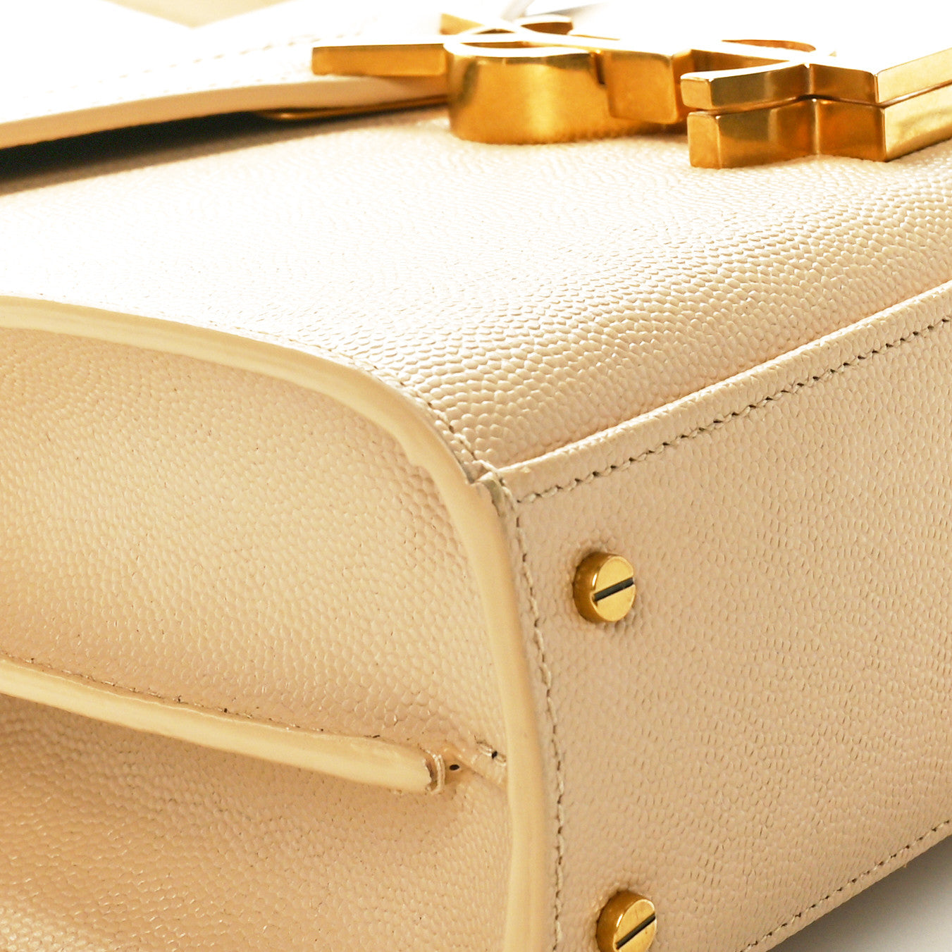 Grain de Poudre Mini Classic Monogram Cassandra Top Handle Beige