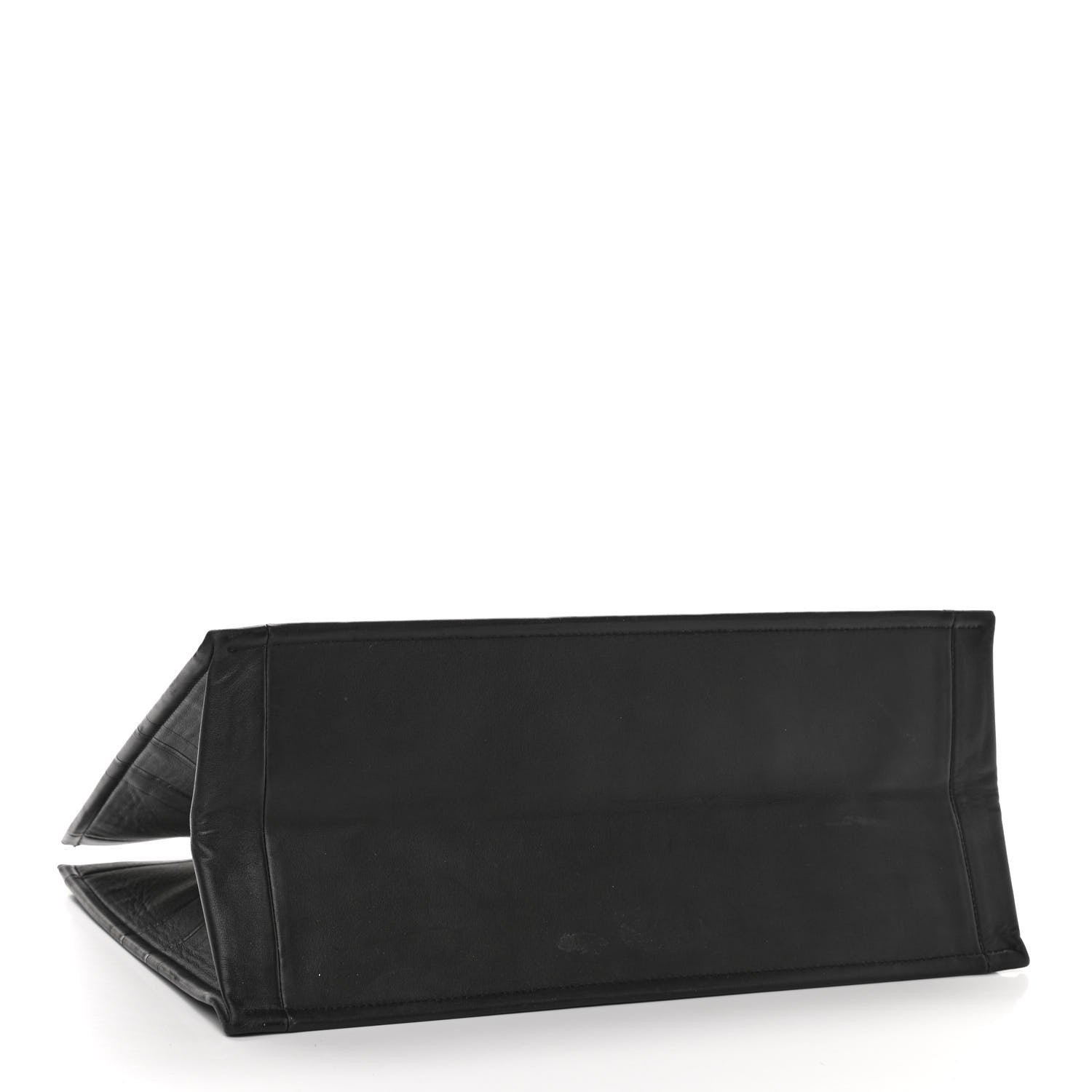 Christian Dior Calfskin Embossed Large Book Tote Black 4 of 18