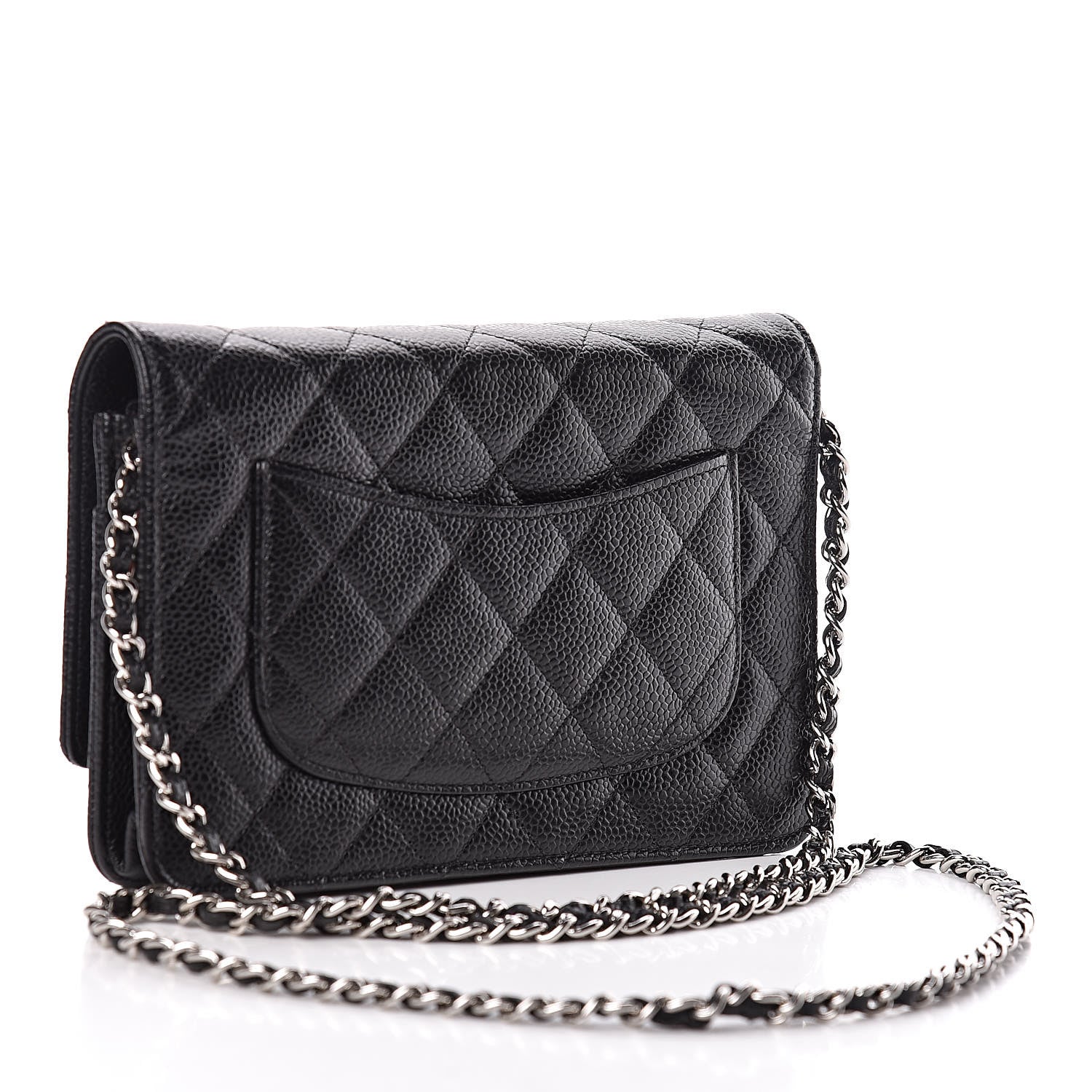 Chanel Caviar Quilted Wallet On Chain WOC Black 3 of 13