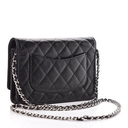 Chanel Caviar Quilted Wallet On Chain WOC Black 3 of 13