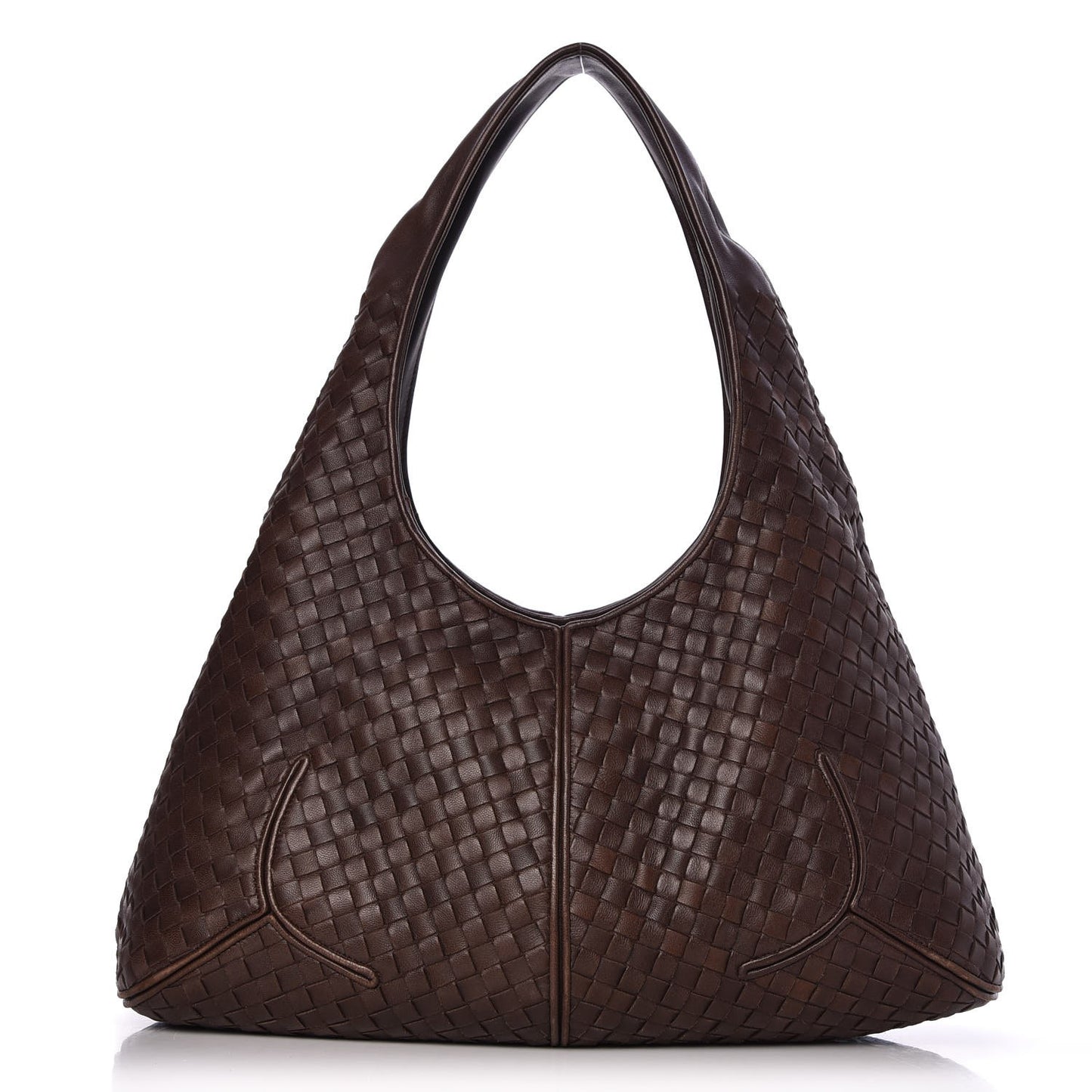 Nappa Intrecciato Ball Hobo Ebano