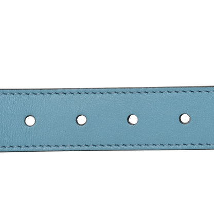 Gucci Calfskin Kids Double G Belt L Blue 5 of 5