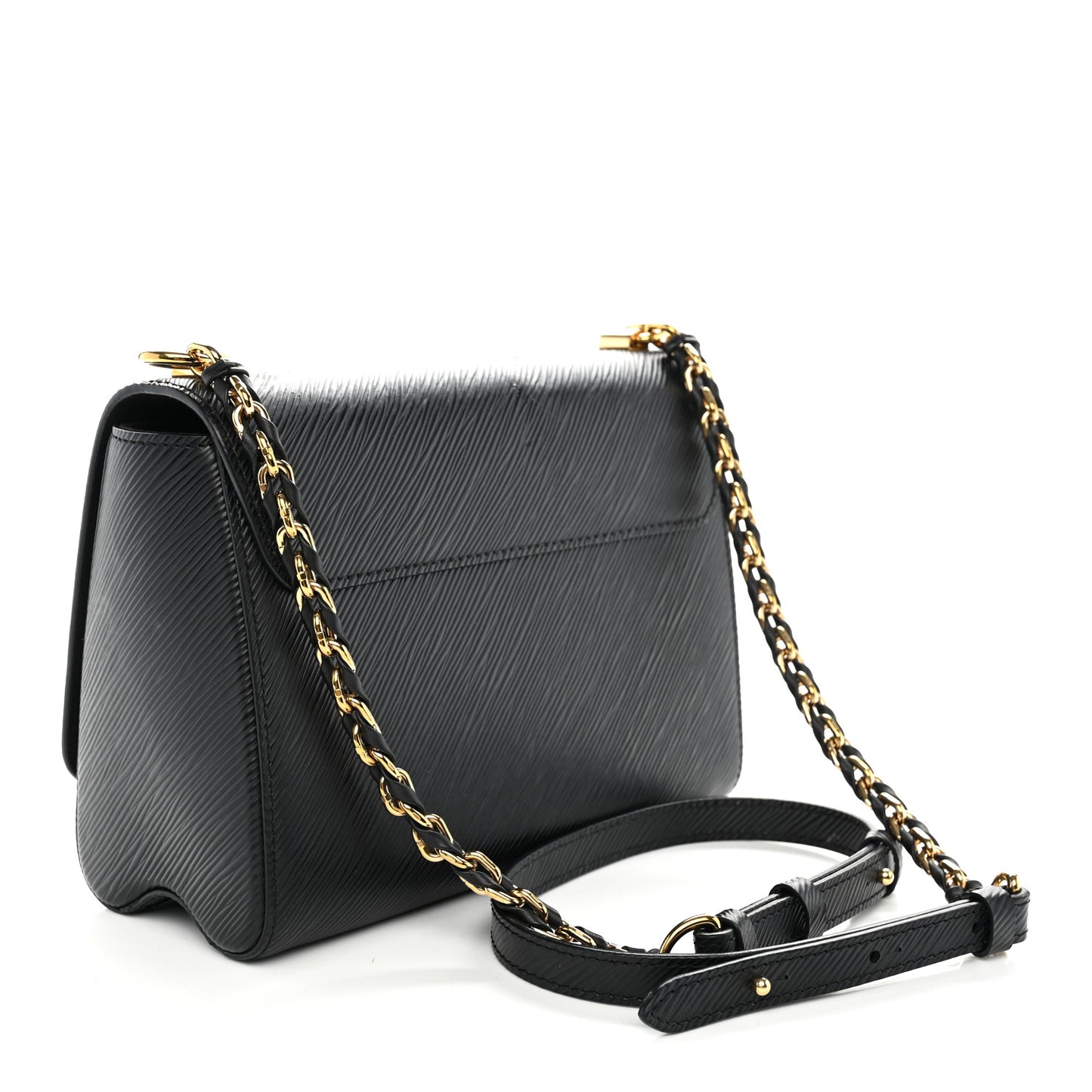 Epi Twist Shoulder Bag MM Matte Black Gold