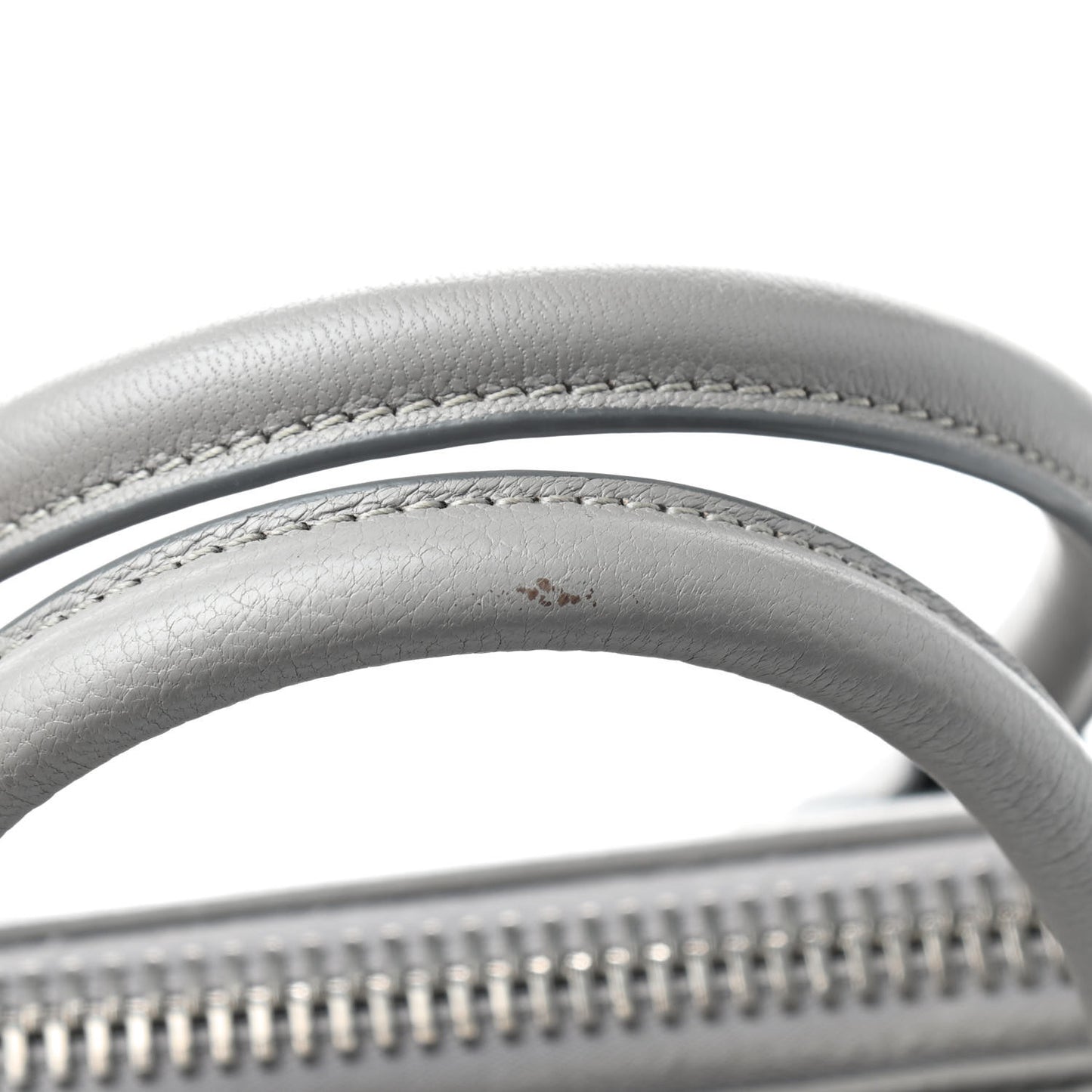 Sugar Goatskin Small Antigona Pearl Grey