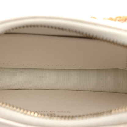 Chanel Crumpled Calfskin Quilted Braided CC Small Hobo White 5 of 11