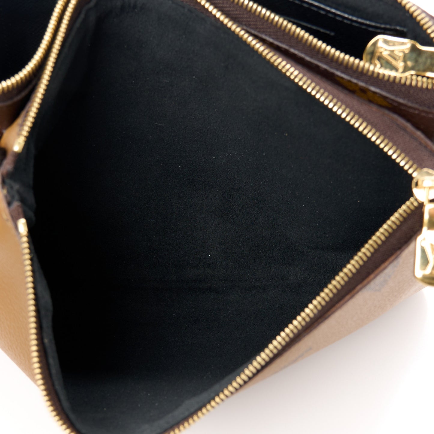 Reverse Monogram Giant Double Zip Pochette