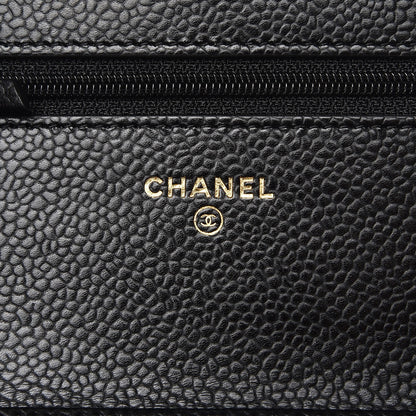 Chanel Caviar Quilted Wallet On Chain WOC Black 6 of 9