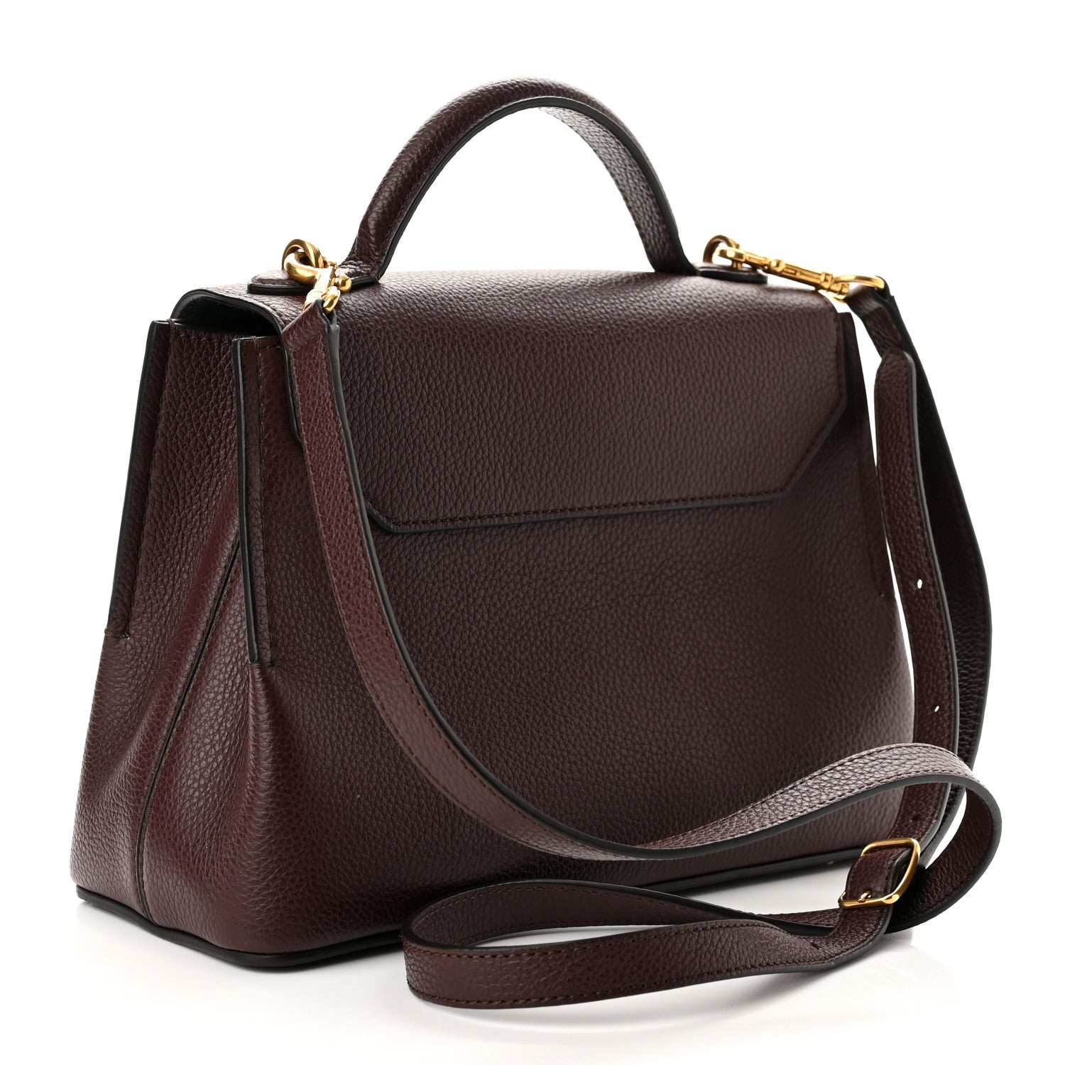 Mulberry Small Classic Grain Calfskin Mini Seaton Oxblood 3 of 9