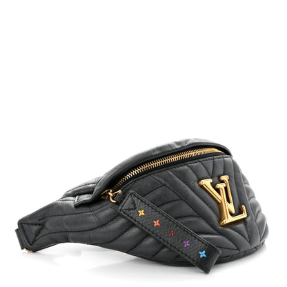 Louis Vuitton Calfskin Quilted New Wave Bumbag Black 4 of 14