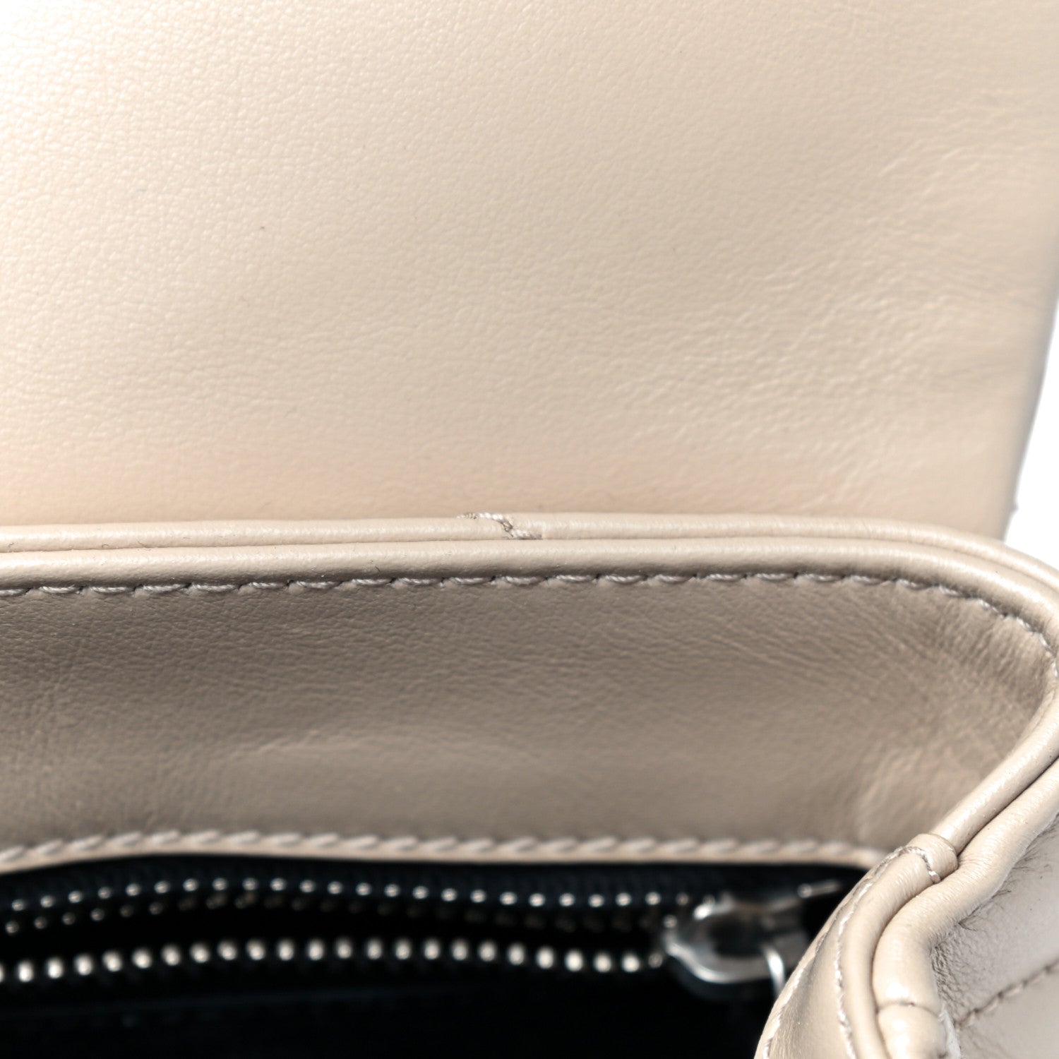 Saint Laurent Calfskin Y Quilted Monogram Toy Loulou Crossbody Bag Nude Powder 13 of 15