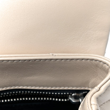 Saint Laurent Calfskin Y Quilted Monogram Toy Loulou Crossbody Bag Nude Powder 13 of 15