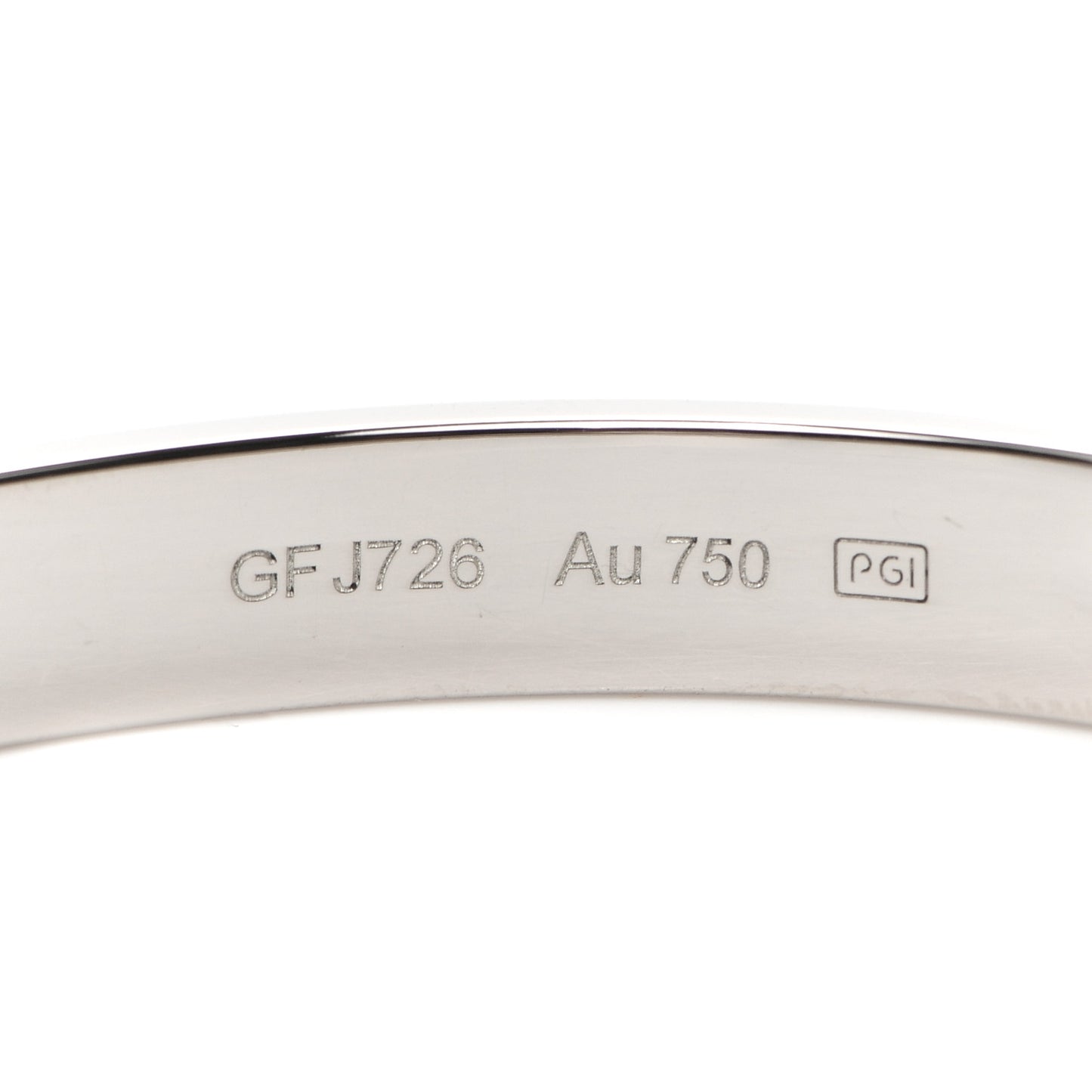 18K White Gold LOVE Bracelet 17