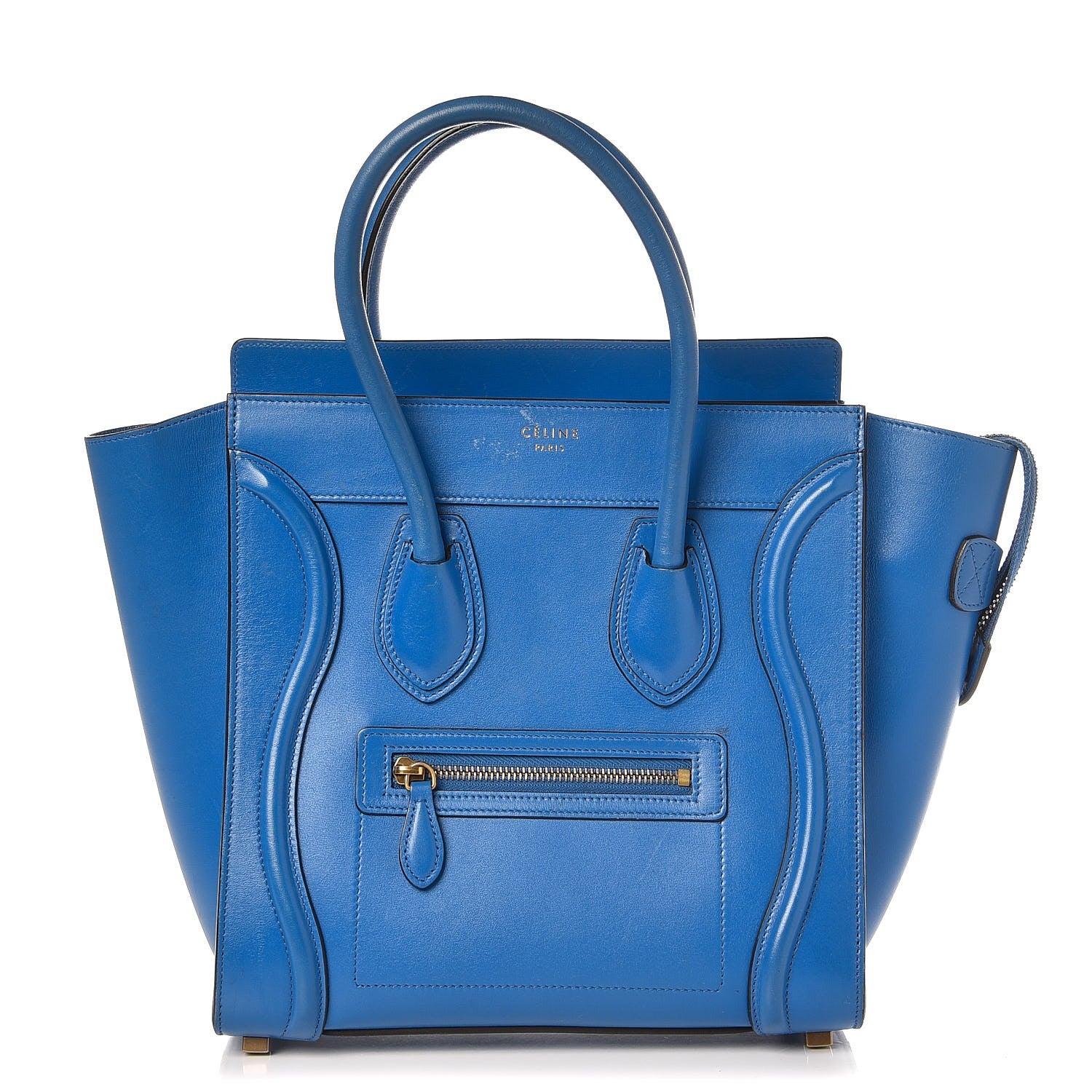 Celine Palmelato Micro Luggage Electric Blue 1 of 15