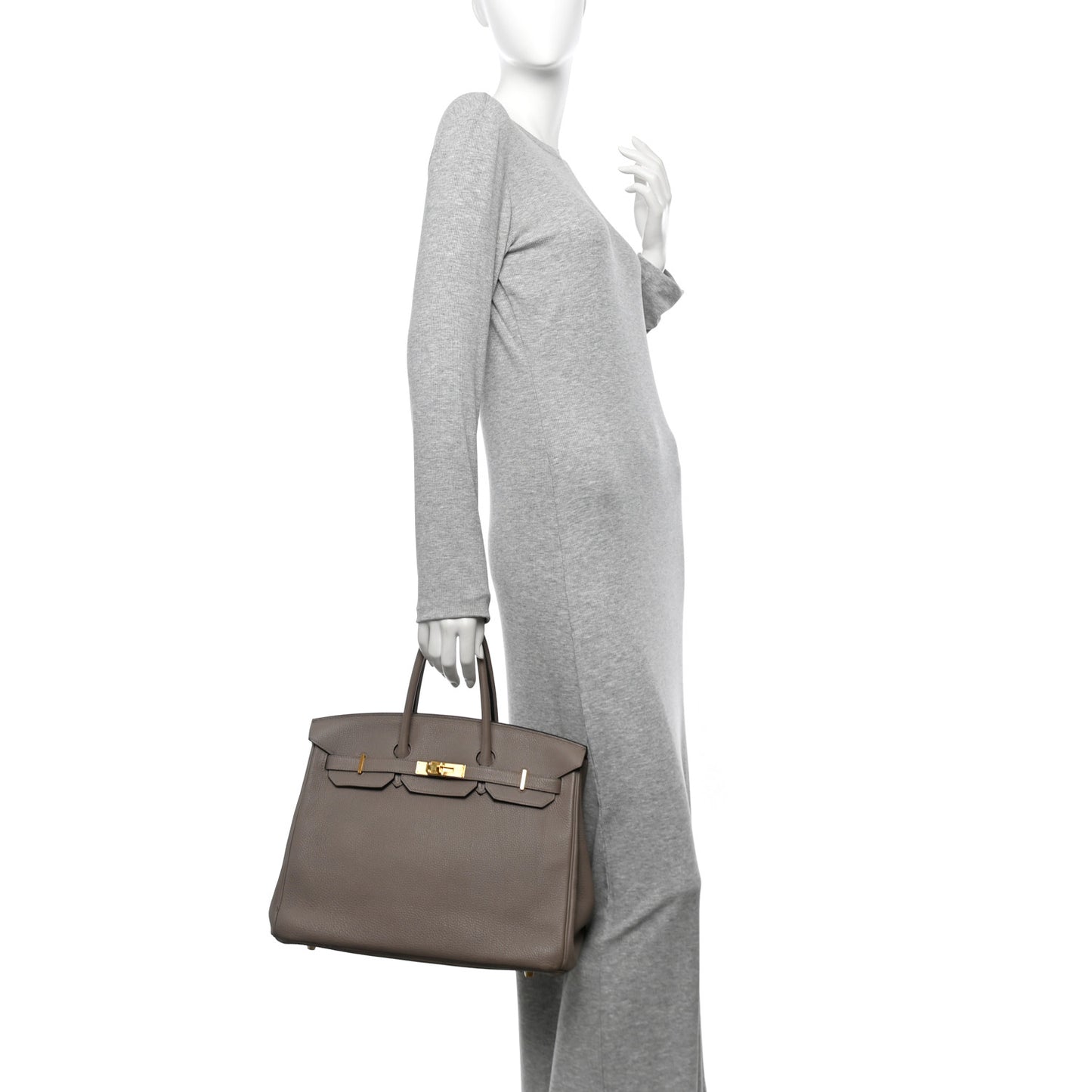 Togo Birkin 35 Gris Tourterelle