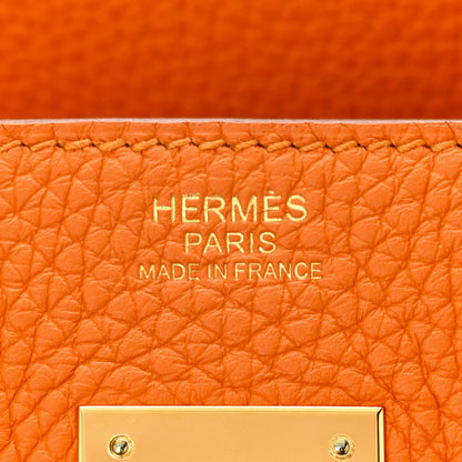 Hermes Taurillon Clemence Birkin 30 Abricot 6 of 12