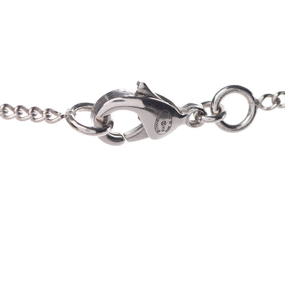Chanel Crystal CC Bow Necklace Silver 4 of 5
