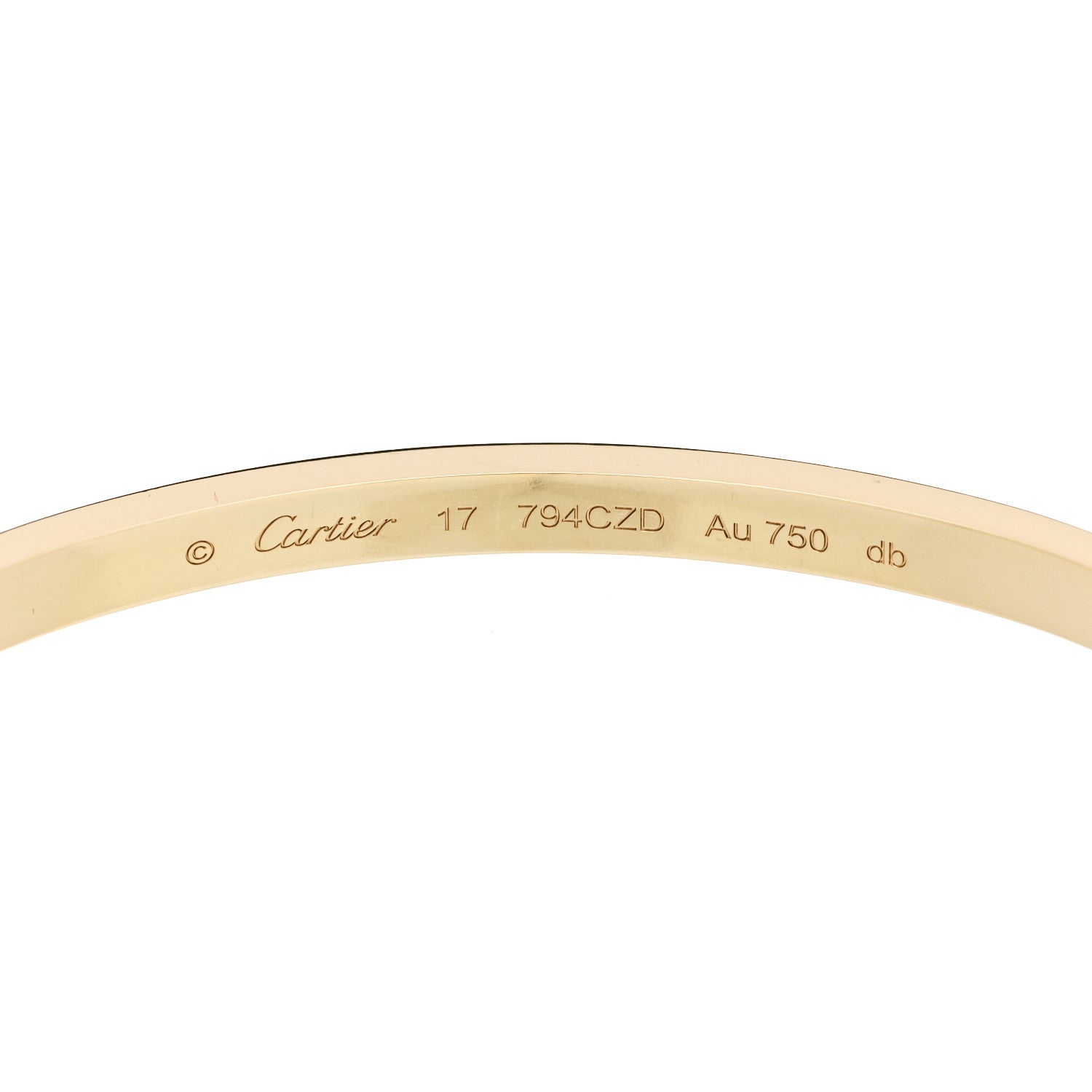 Cartier 18K Yellow Gold 6 Diamond Small LOVE Bracelet 17 6 of 8