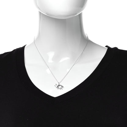 Tiffany Sterling Silver Tsavorite Save the Wild Elephant Charm Necklace 2 of 7