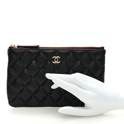 Chanel Caviar Quilted Cosmetic Case Black 2 of 7