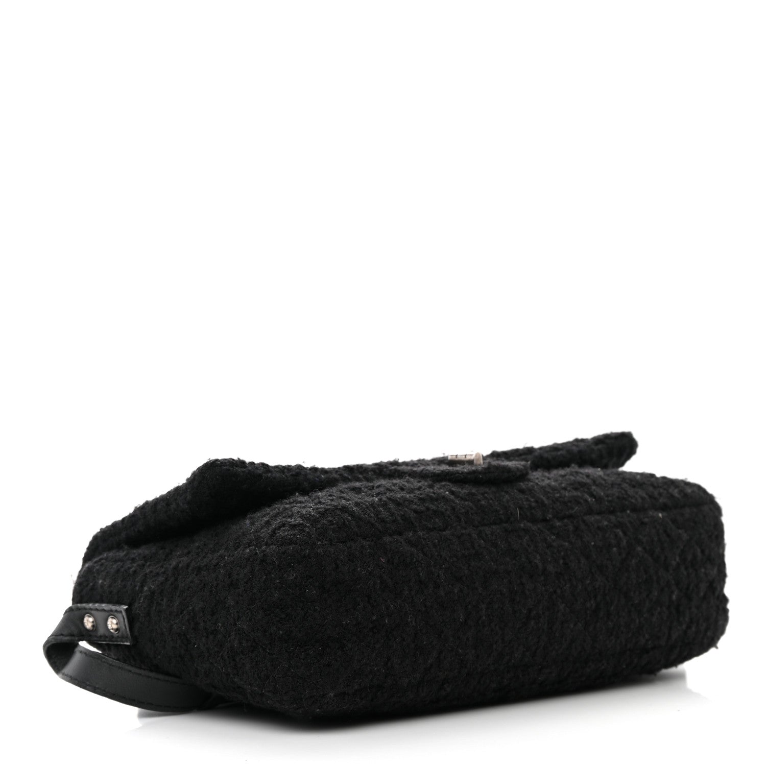 Chanel Easy Tweed Jumbo Reissue Messenger Flap Black 4 of 19
