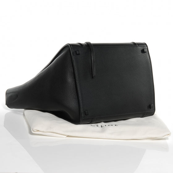 Celine Calfskin Medium Phantom Luggage Black 4 of 8