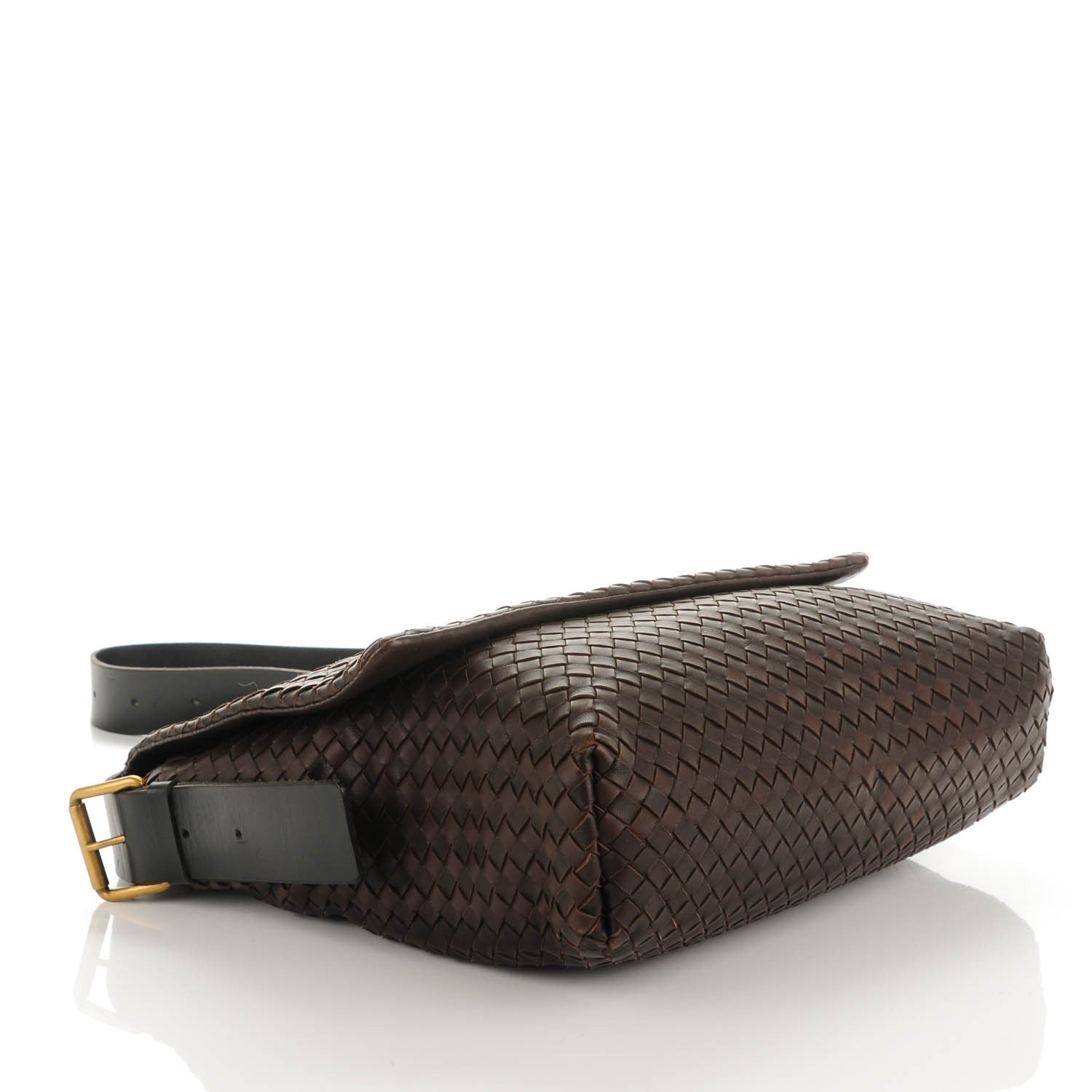 Bottega Veneta Nappa Intrecciato Messenger Bag Ebano 4 of 8