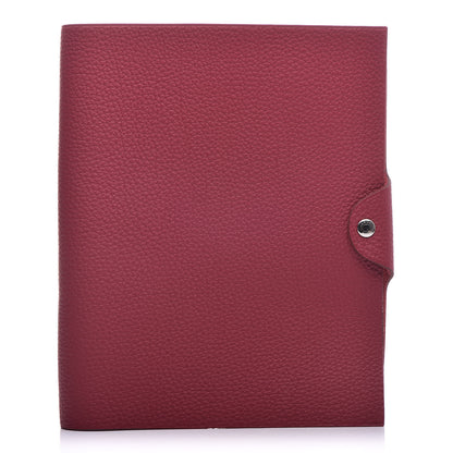 Hermes Togo Ulysse MM Notebook Cover Rubis 1 of 8