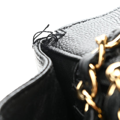 Chanel Caviar Quilted Jumbo Single Flap Black 12 of 14