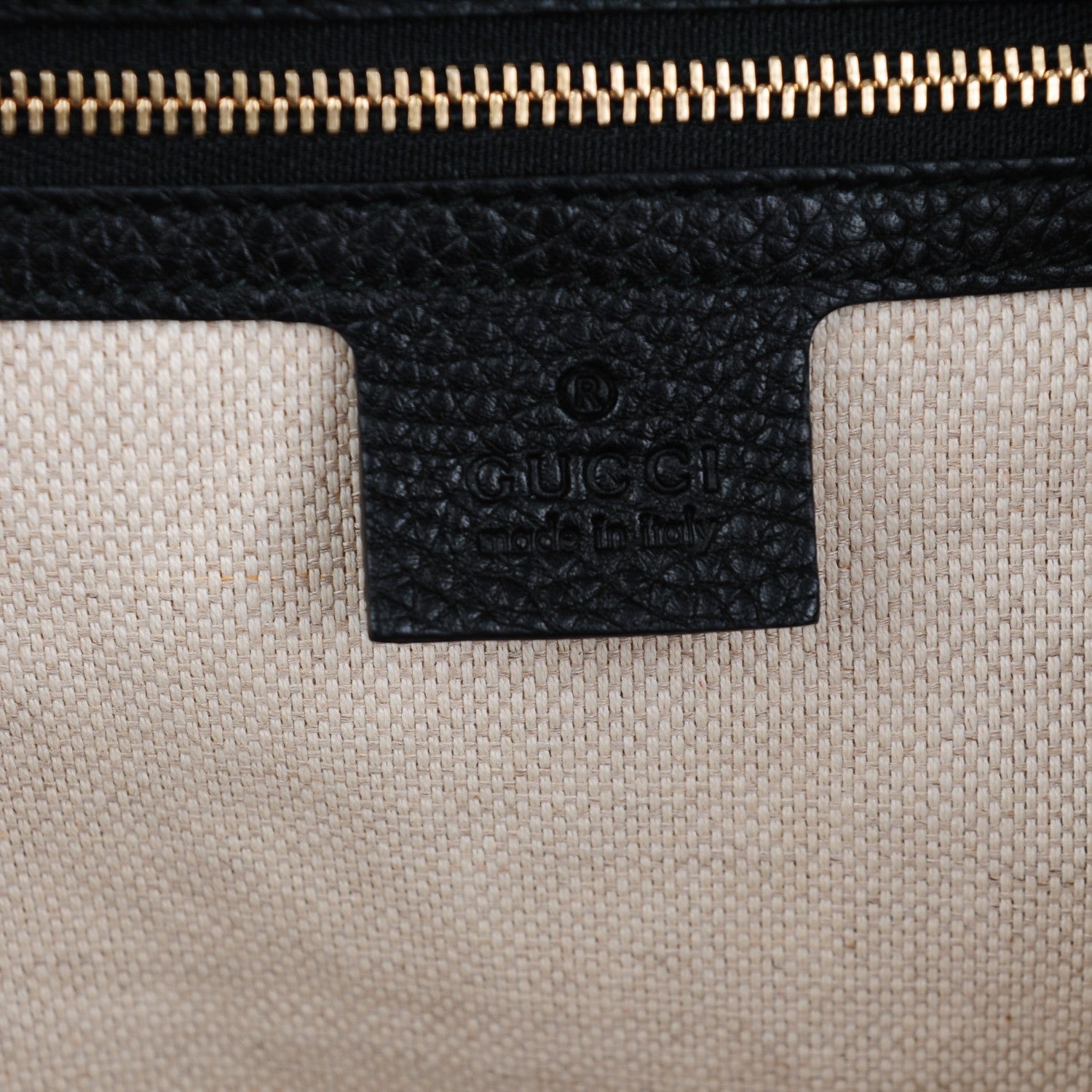 Gucci Pebbled Calfskin Medium Soho Chain Shoulder Bag Black 6 of 7