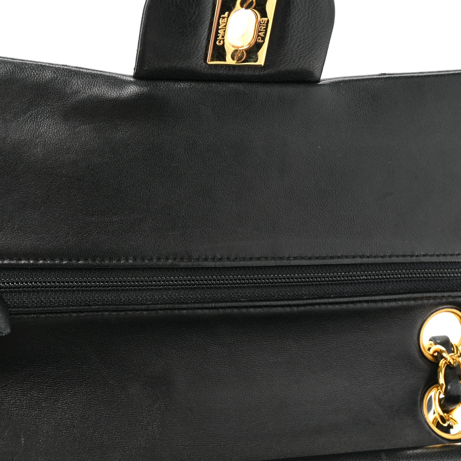 Chanel Lambskin Quilted Small Double Flap Black 10 of 18