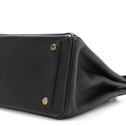 Hermes Togo Birkin 25 Black 10 of 11