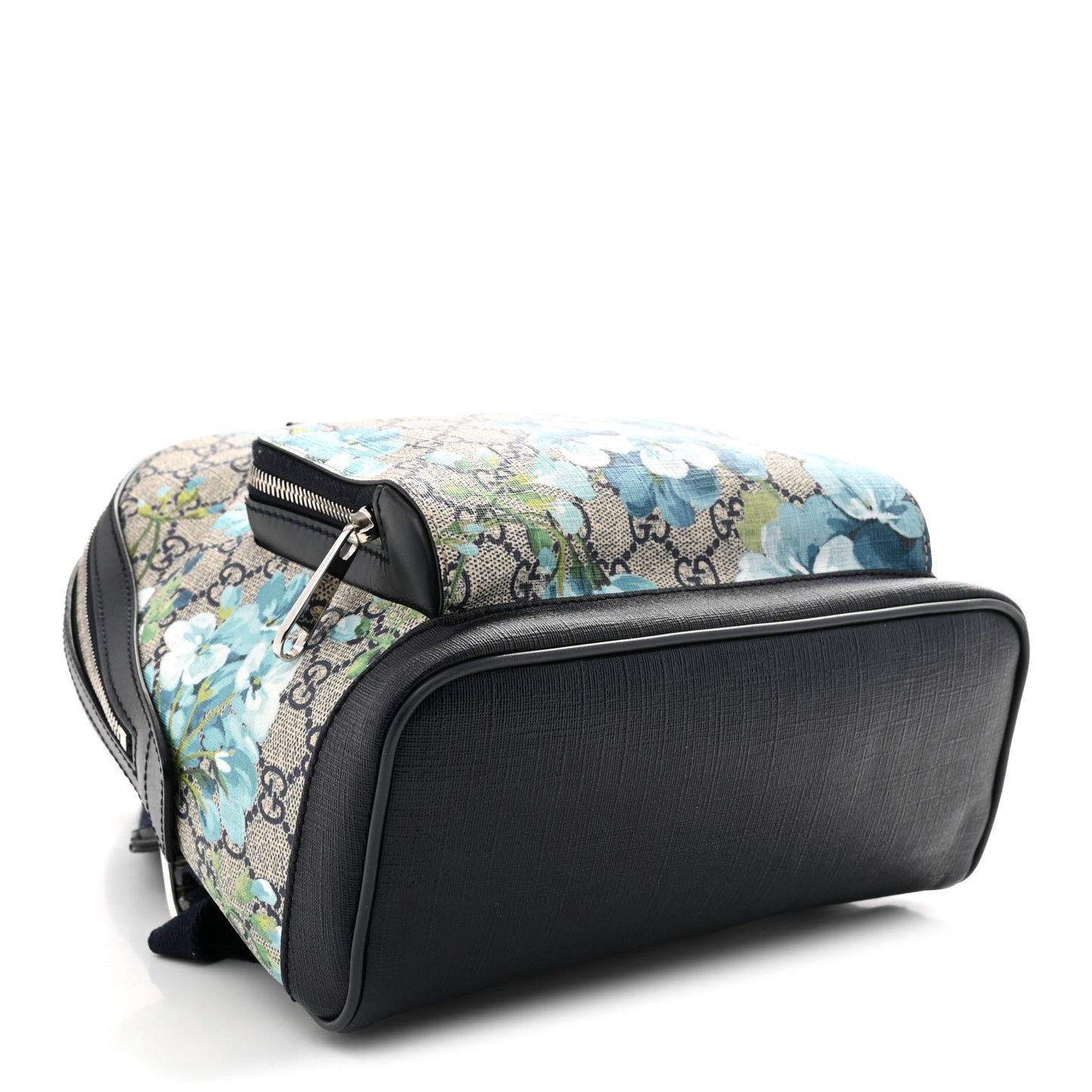 GG Supreme Monogram Blooms Small Day Backpack Blue