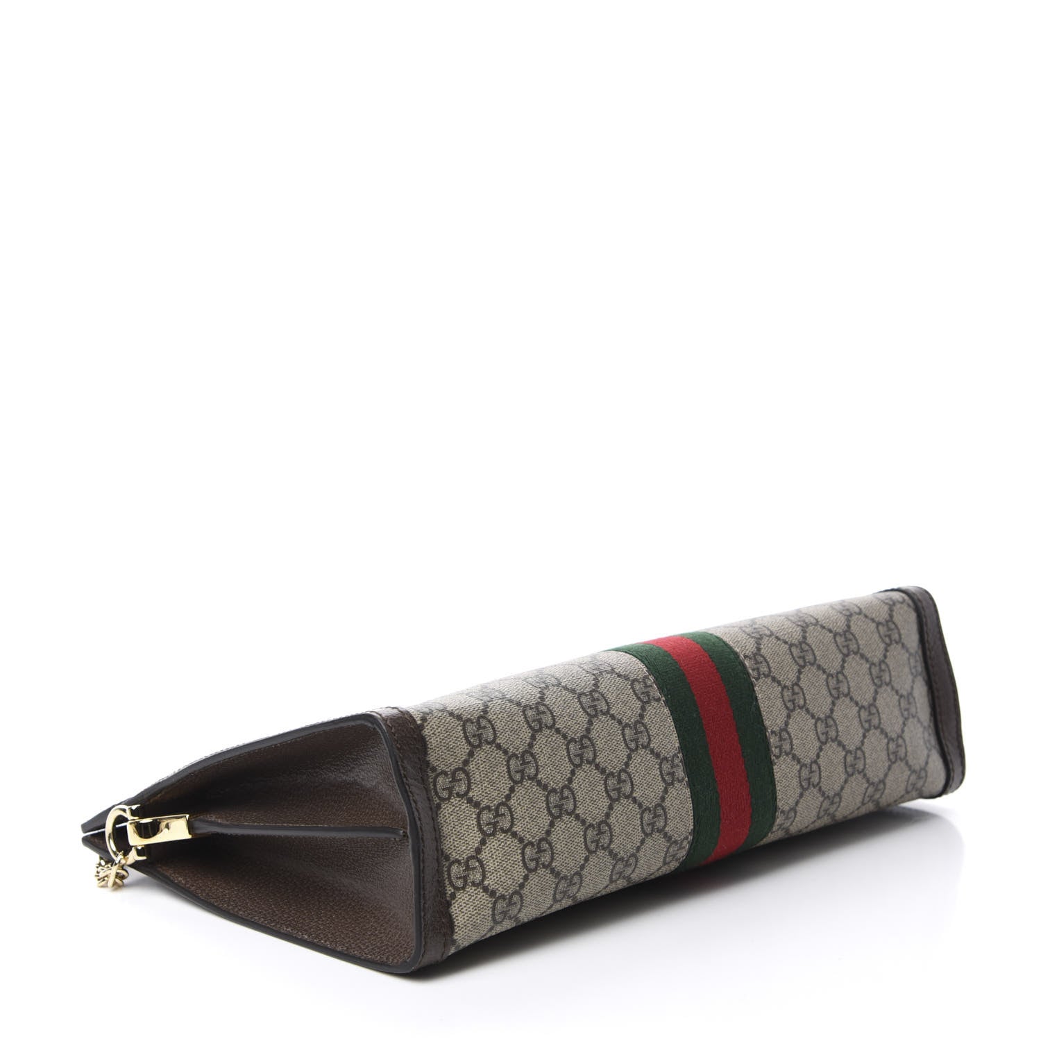 Gucci GG Supreme Monogram Web Medium Ophidia Chain Shoulder Bag Brown 4 of 10