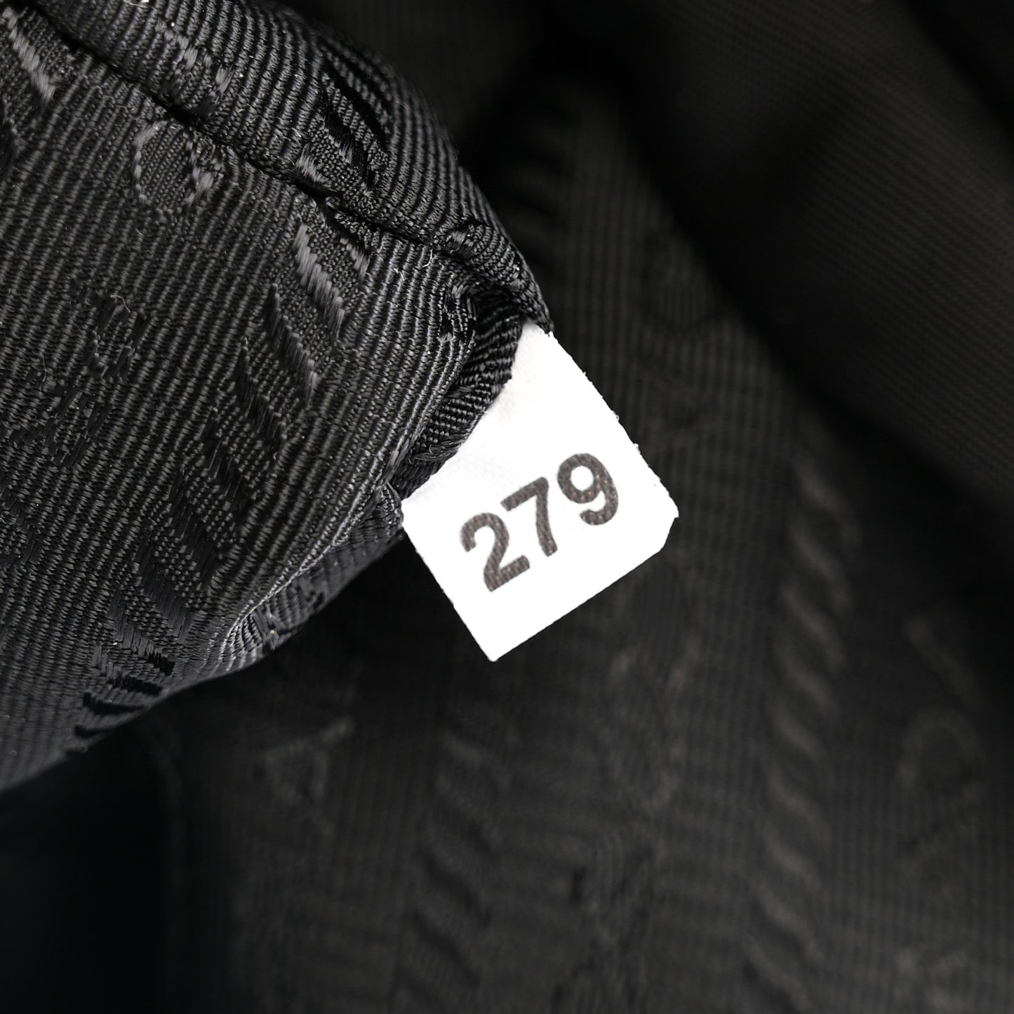 Re-Nylon Vitello Metal Triangle Logo Sling Backpack Black