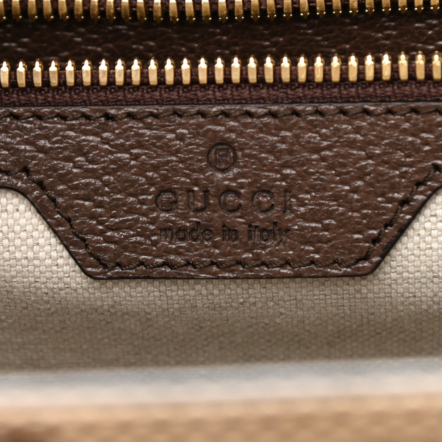 Monogram Jumbo GG Textured Dollar Calfskin Web Tote Bag Camel Ebony New Acero