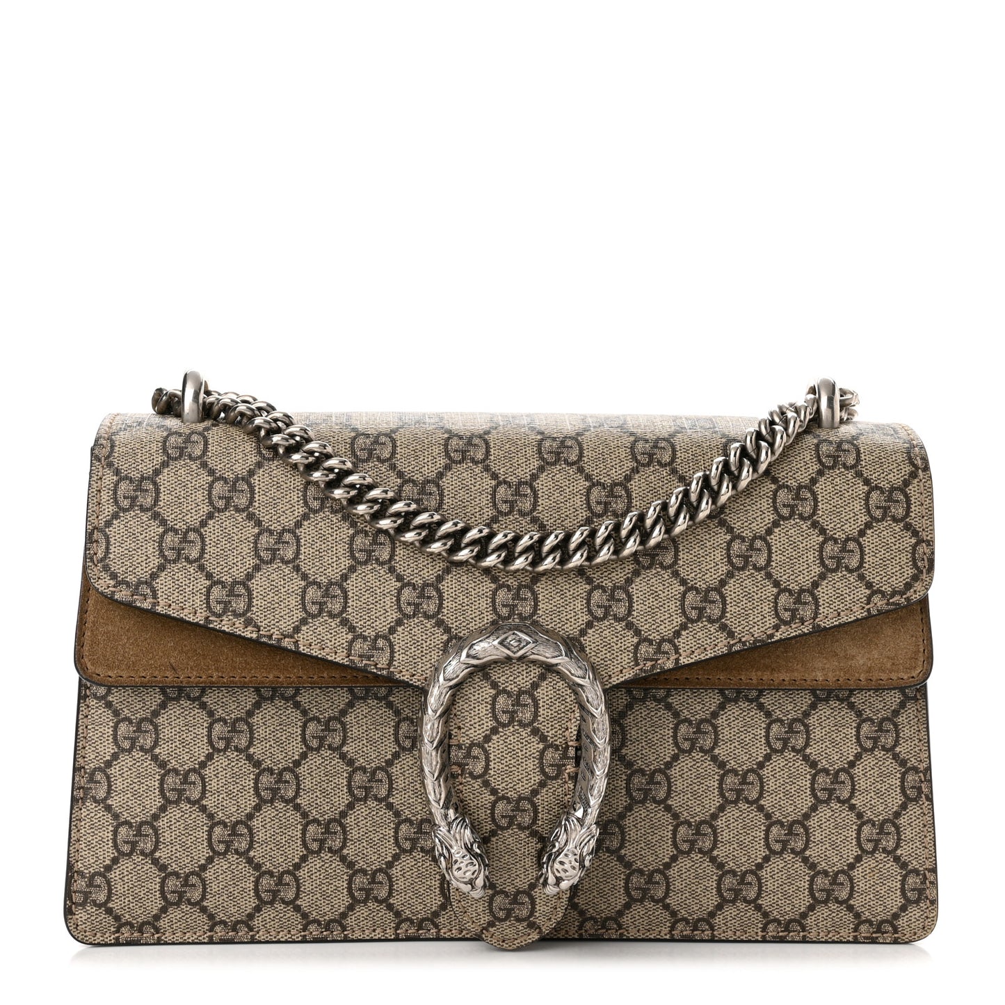 GG Supreme Monogram Small Dionysus Shoulder Bag Taupe