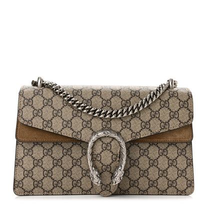 Gucci GG Supreme Monogram Small Dionysus Shoulder Bag Taupe 1 of 10