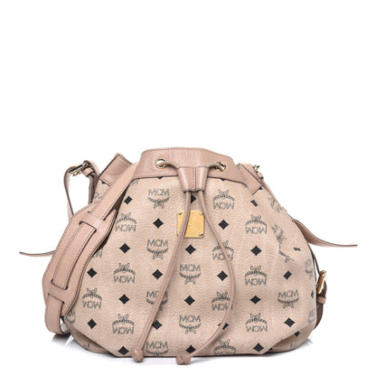 MCM Visetos Essential Drawstring Bucket Bag Beige 1 of 29