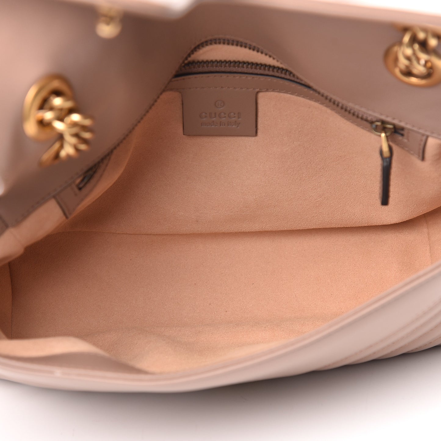 Calfskin Matelasse Small GG Marmont Shoulder Bag Porcelain Rose
