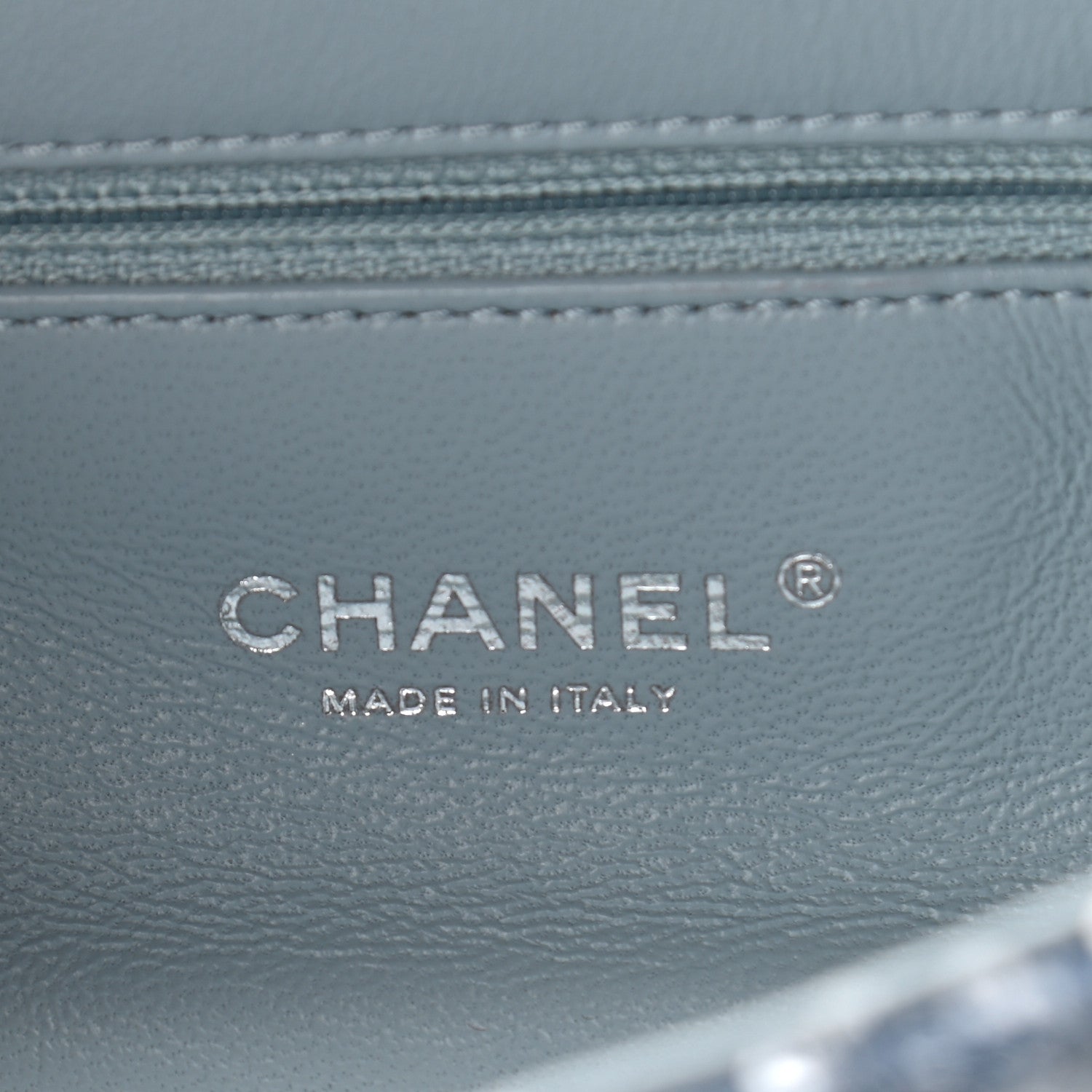 Chanel Sequin Mini Waterfall Flap Light Blue 6 of 10