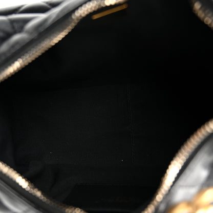 Chanel Shiny Lambskin Quilted Trendy Pockets Hobo Black 8 of 19